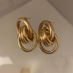 Knot Gold Earrings